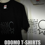 ODOMO T-shirts BLACK & WHITE/SILKSCREEN No,2015-06