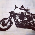 SOLD CB750-T #cb750 #motorcycle #tshirt #tooeysworks #vintage #honda #silkscreen #handmade